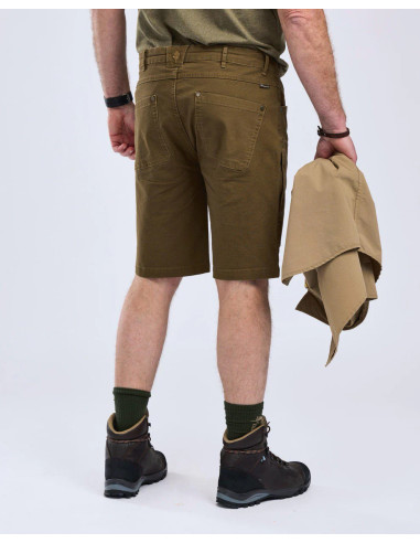 Pinewood Värnamo Vintage Canvas Shorts Herr Olive Brown