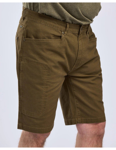 Pinewood Värnamo Vintage Canvas Shorts Herr Olive Brown