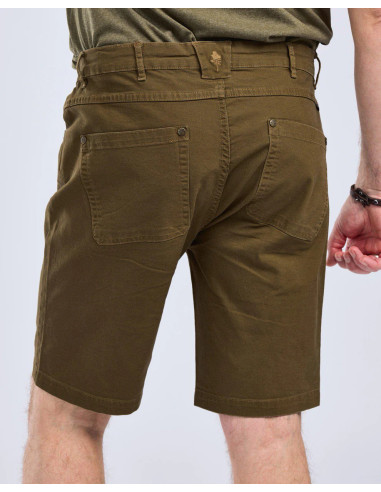 Pinewood Värnamo Vintage Canvas Shorts Herr Olive Brown