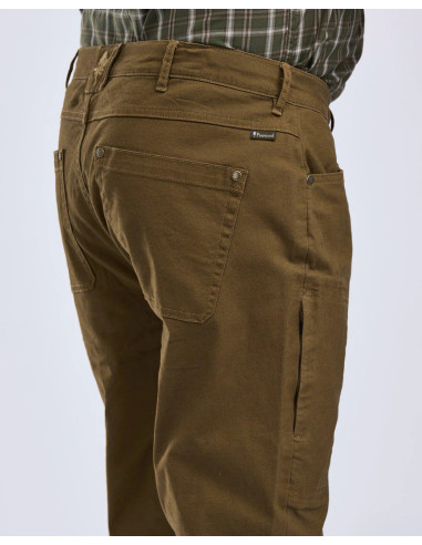 Pinewood Värnamo Vintage Canvas Byxa Herr Olive Brown