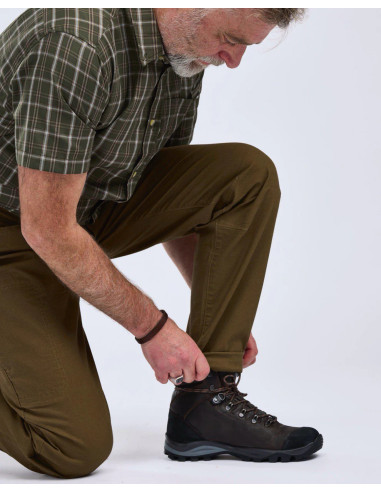 Pinewood Värnamo Vintage Canvas Byxa Herr Olive Brown