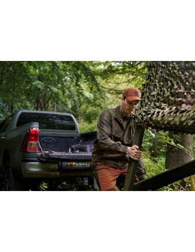 Härkila Akkan Skjorta Willow Green Shadow Brown