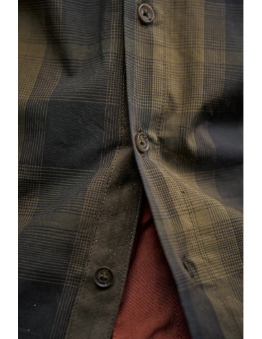 Härkila Akkan Skjorta Willow Green Shadow Brown