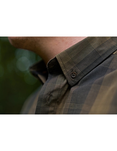 Härkila Akkan Skjorta Willow Green Shadow Brown