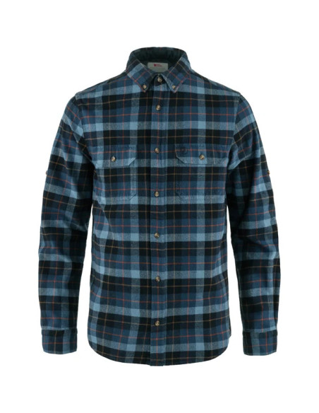 Fjällräven Singi Heavy Flannel Shirt Dark Navy Indigo Blue
