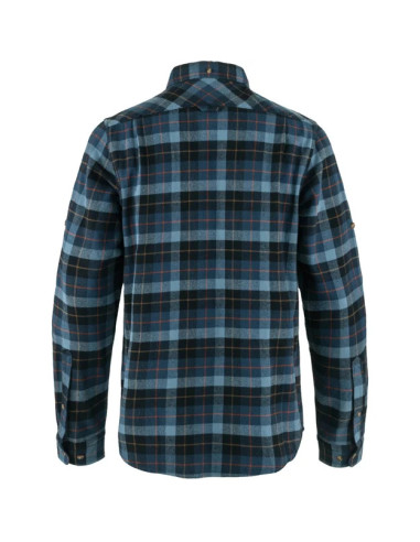 Fjällräven Singi Heavy Flannel Shirt Dark Navy Indigo Blue