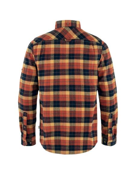 Fjällräven Singi Heavy Flannel Shirt Autumn Leaf Dark Navy