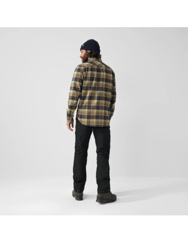 Fjällräven Singi Heavy Flannel Shirt Autumn Leaf Dark Navy