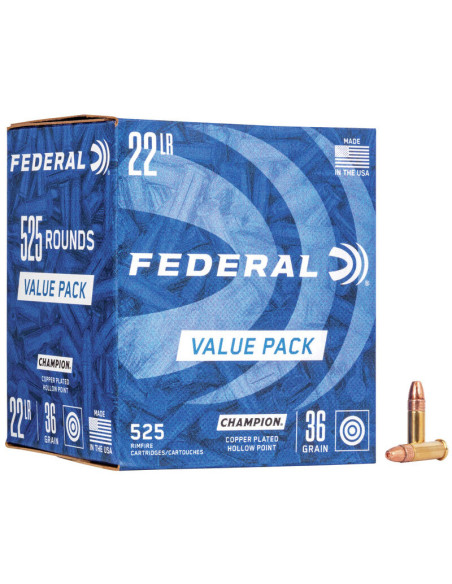 Federal Value Pack 22LR 36grain 525-pack