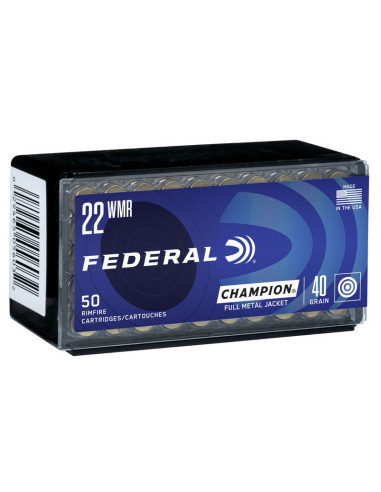 Federal Champion FMJ 22WMR 40grain 50-pack