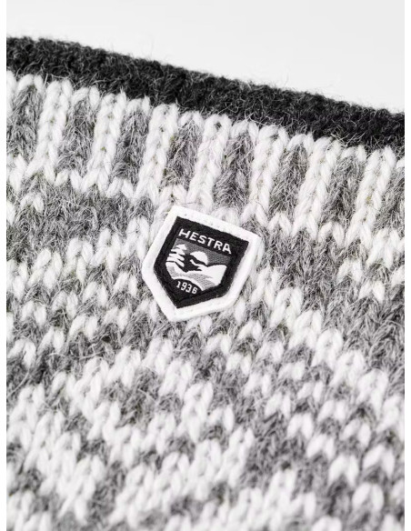 Hestra Nordic Wool Mitt Grey Off White