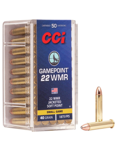 CCI Gamepoint 22WMR 40grain 50-pack