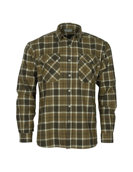 Pinewood Härjedalen Skjorta H Olive Khaki