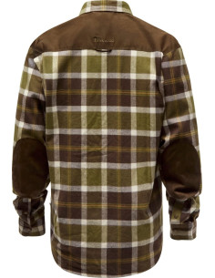 Pinewood Douglas Vindtät Skjorta Olive Green Cr White 2