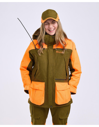 Pinewood Furudal Expert Hunting Jacka W Olive Green Orange