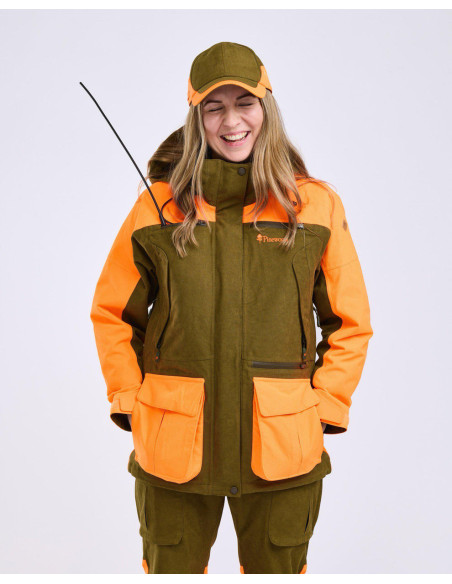 Pinewood Furudal Expert Hunting Jacka W Olive Green Orange