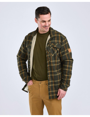 Pinewood Pile Overshirt D Green Bronze