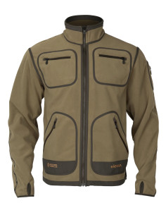 Härkila Kamko Fleecejacka Dark Antique Bronze Willow Green