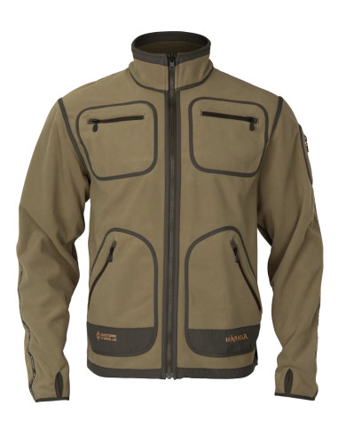 Härkila Kamko Fleecejacka Dark Antique Bronze Willow Green