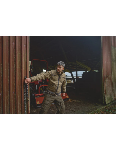 Härkila Kamko Fleecejacka Dark Antique Bronze Willow Green