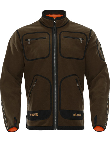 Härkila Kamko Fleece - Hunting Green Orange Blaze