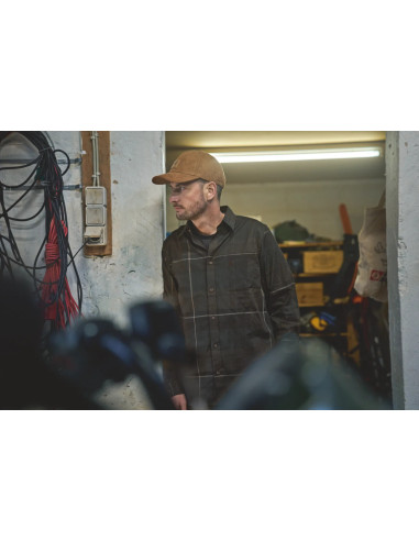 Härkila Akse LS Shirt Shadow Brown Check