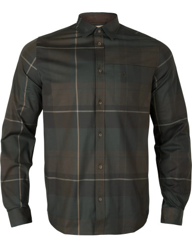 Härkila Akse LS Shirt Shadow Brown Check