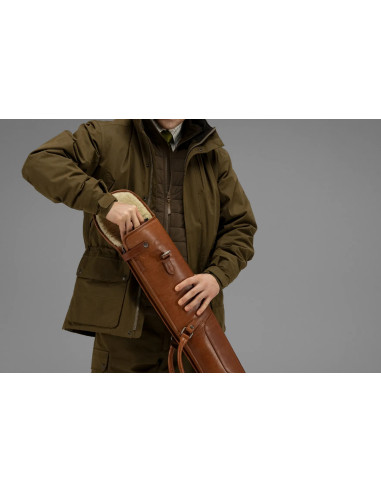 Härkila Retrieve hagelfodral av läder Cognac 135 cm