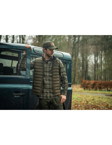 Seeland Glen Flanellskjorta Grape Leaf Dark Navy Check