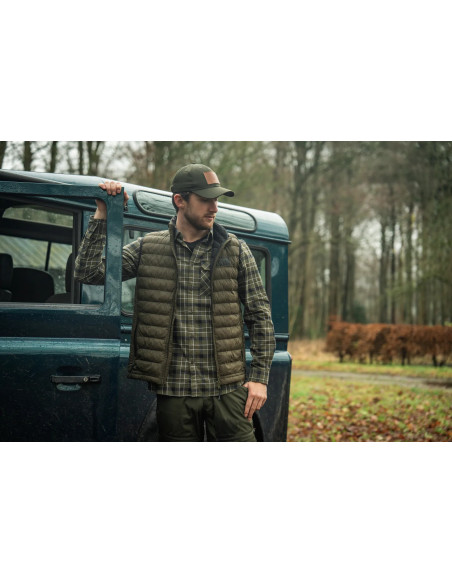 Seeland Glen Flanellskjorta Grape Leaf Dark Navy Check