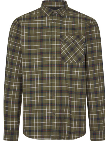 Seeland Glen Flanellskjorta Grape Leaf Dark Navy Check