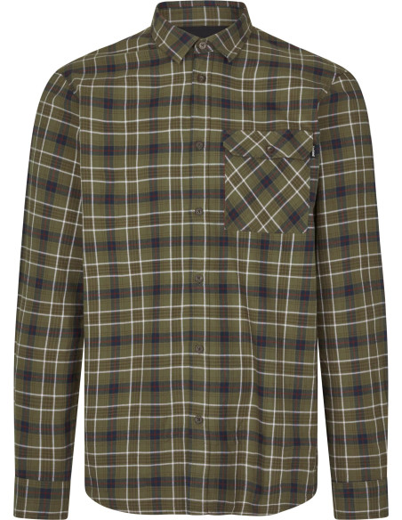 Seeland Glen Flanellskjorta Grape Leaf Dark Navy Check