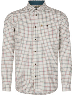 Seeland Oxford Skytteskjorta Grape Leaf Terracotta Check