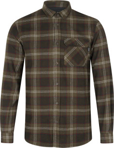 Seeland Glen Flanellskjorta Pine green check