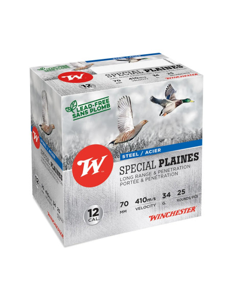 Winchester Special Plaines HP Stål 12/70 34g US3 25-pack