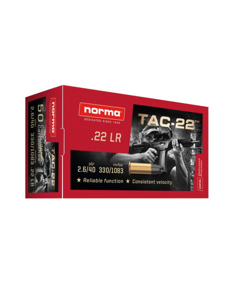 Norma TAC-22 22LR 40gr 50-pack