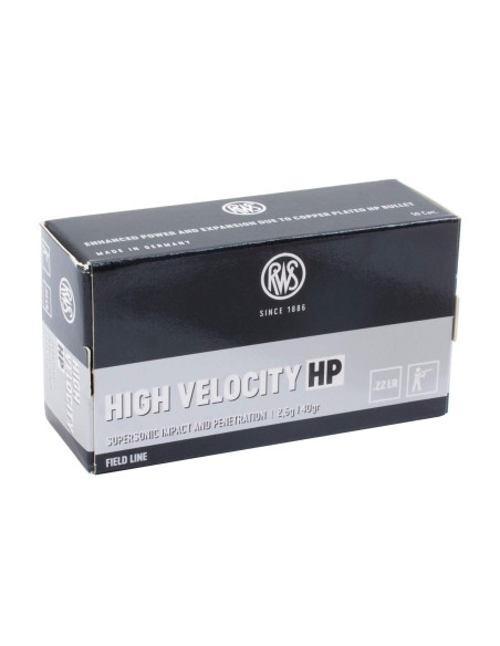 RWS High Velocity HP 22LR 40gr 50-pack