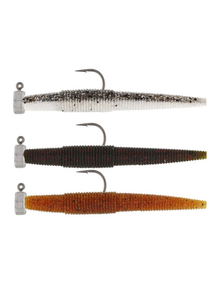 Westin Ned Worm RNR 7cm 2 2,5g Clear Water Mix 3-pack