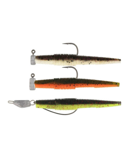 Westin Ned Worm Slim RNR 5,5cm 1g 2g 3,5g Dark Water Mix 3-pack