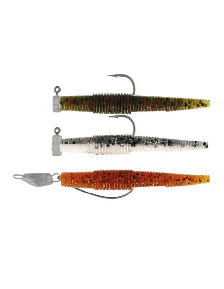 Westin Ned Worm Slim RNR 5,5cm 1g 2g 3,5g Clear Water Mix 3-pack