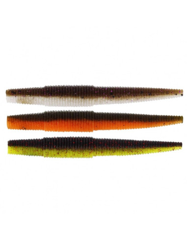 Westin Ned Worm 9cm 5g Dark Water Mix 6-pack