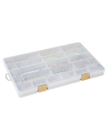 Westin W3 Tackle Box 35,5x22,5x3,5cm Grey Clear