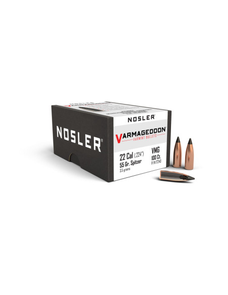 Nosler Kula Varmageddon Cal 22 3,5g 55gr 100-pack