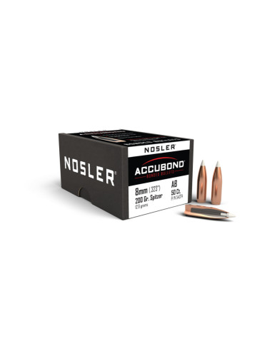 Nosler Kula Accubond Cal 8mm 12,9gr 200gr 50-pack