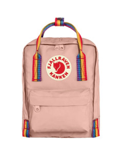 Fjällräven Kånken Mini - Chalk Rose Rainbow Pattern