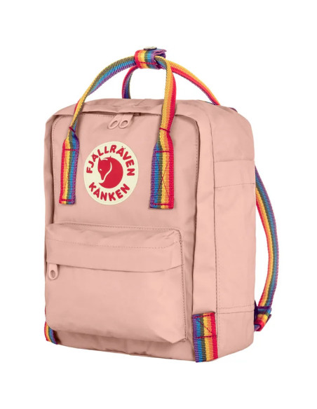 Fjällräven Kånken Mini - Chalk Rose Rainbow Pattern