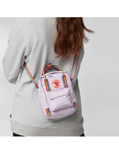 Fjällräven Kånken Rainbow Sling - Black Rainbow Pattern