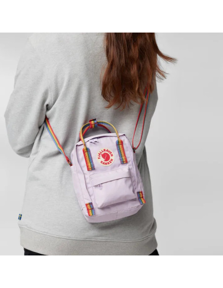Fjällräven Kånken Rainbow Sling - Black Rainbow Pattern