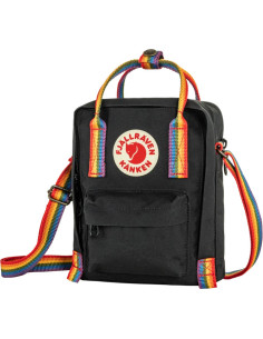 Fjällräven Kånken Rainbow Sling - Black Rainbow Pattern