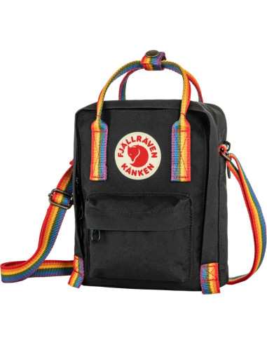 Fjällräven Kånken Rainbow Sling - Black Rainbow Pattern